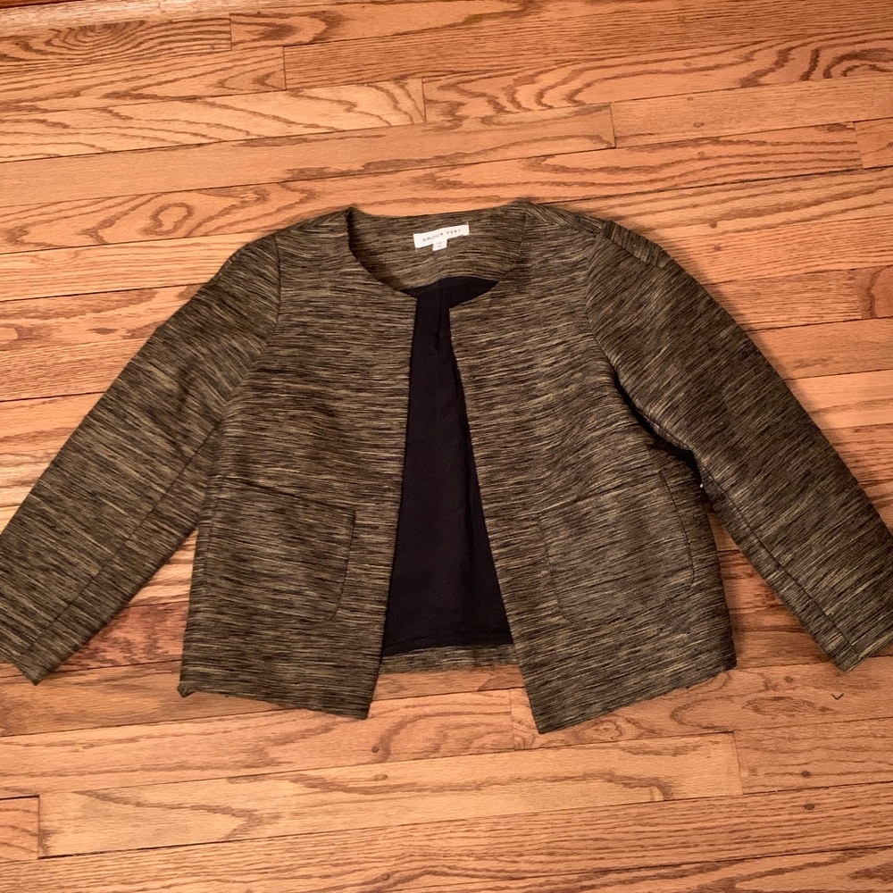 Amour Vert raw silk blazer